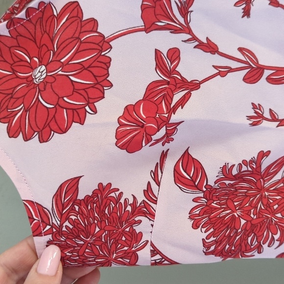 Cabi Top Strappy Floral women's size medium peplum bottom - Picture 4 of 12